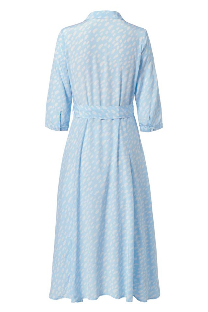 Tchibo Women All Over Print Midi Dress, Blue - Image 3